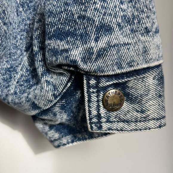 Weathered blues heavy quilted jean jacket - Picture 6 of 6